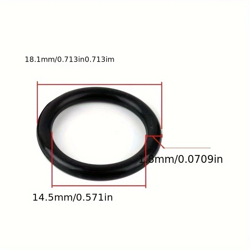 black Curved Washer Rubber Sealing Ring